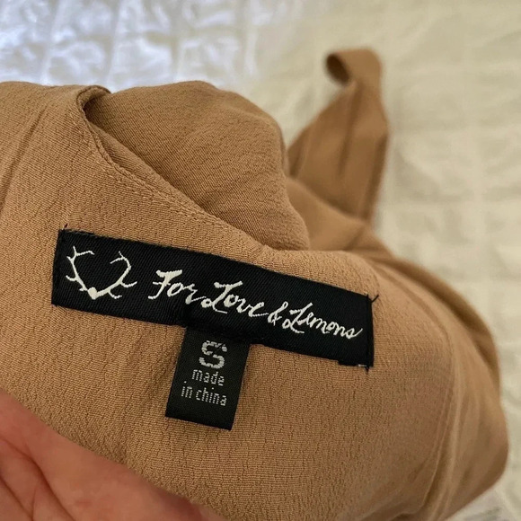 For Love & Lemons tan lace halter top - Picture 8 of 9